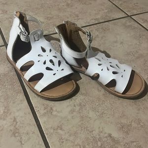 White sandals